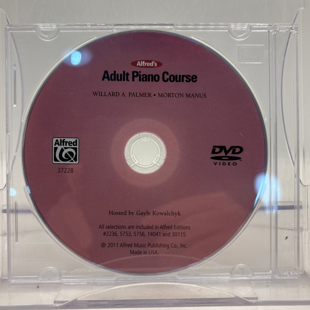 Alfreds Adult Piano Course DVD Willard A‎ Palmer Morton Manus 37228 2011 Edition